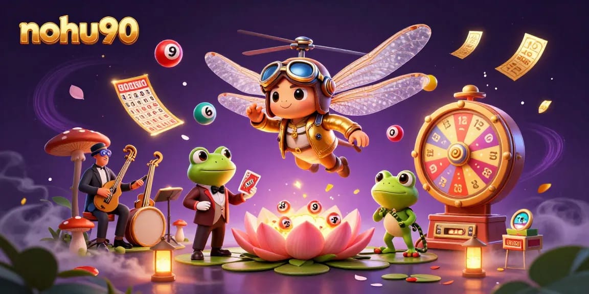 Engage in thrilling casino action with nohu90 at a vibrant lily pad casino