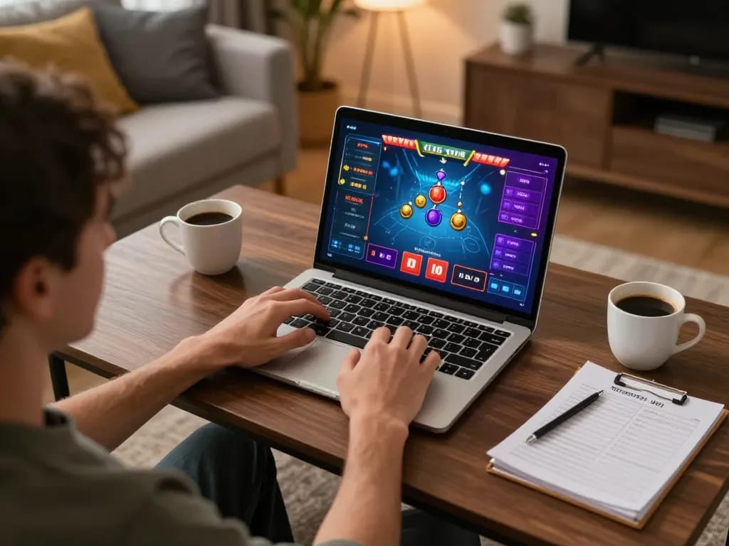 Engaging in online casino non aams gaming with personalized strategy in a cozy environment.