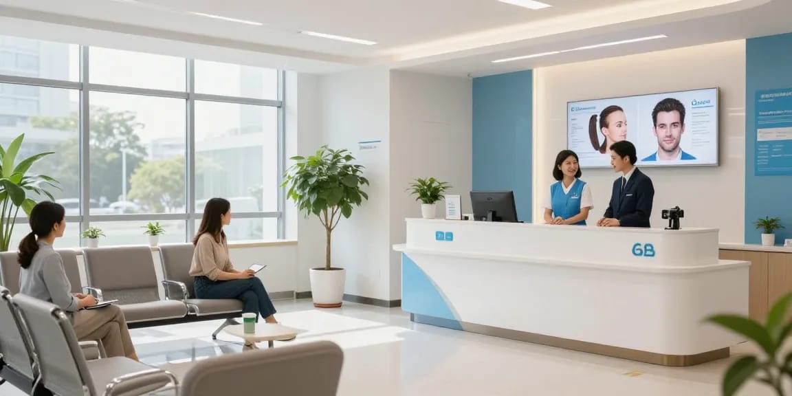 Hair transplant turkey expert consultation in a modern healthcare center.