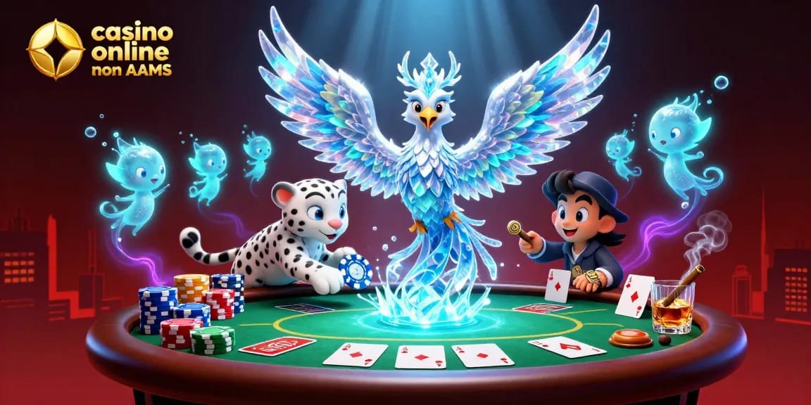 Gioca nel casino online non AAMS con l'azzardo animato da un fenice ghiacciato e sprites luminosi.