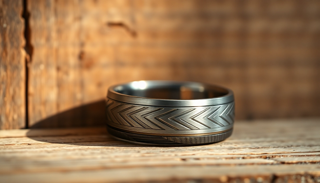 Showcasing stunning tungsten rings with intricate designs, emphasizing their elegance and craftsmanship.