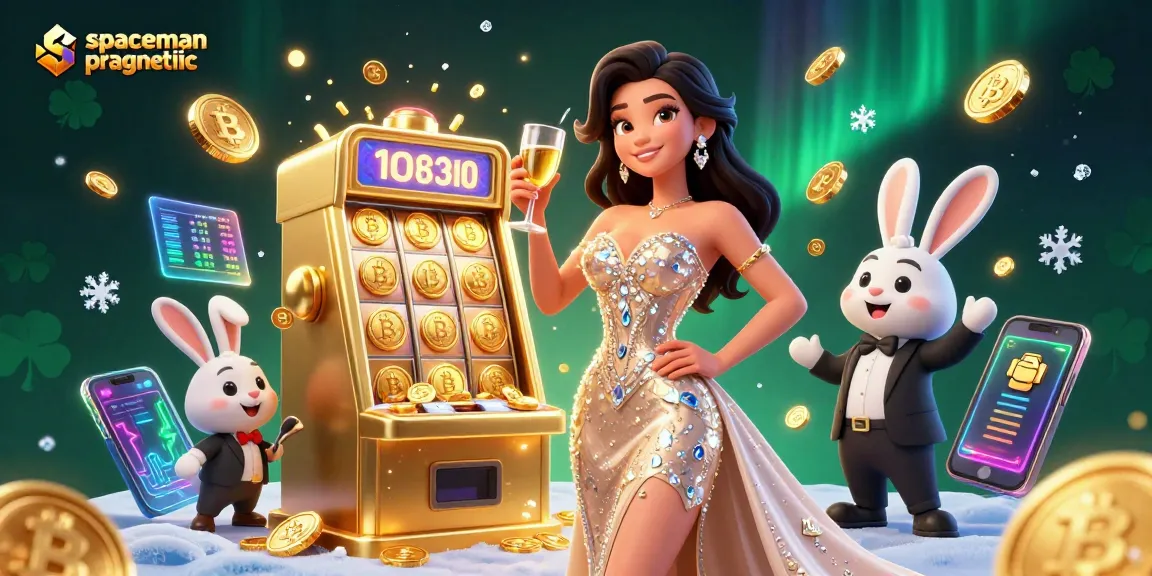 Experience the thrill of spaceman pragmatic slots with our vibrant 3D illustration showcasing big wins and casino excitement.