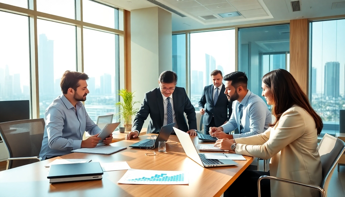 Accounting Services in Dubai with professional accountants collaborating in a modern office.