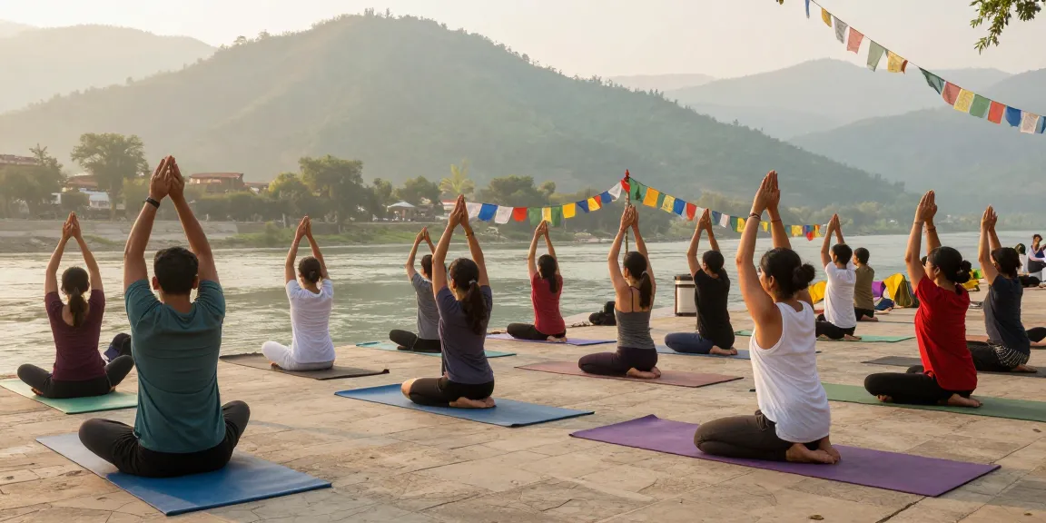 Experience the Best yoga teacher training in Rishikesh India with serene yoga practice by the Ganges.