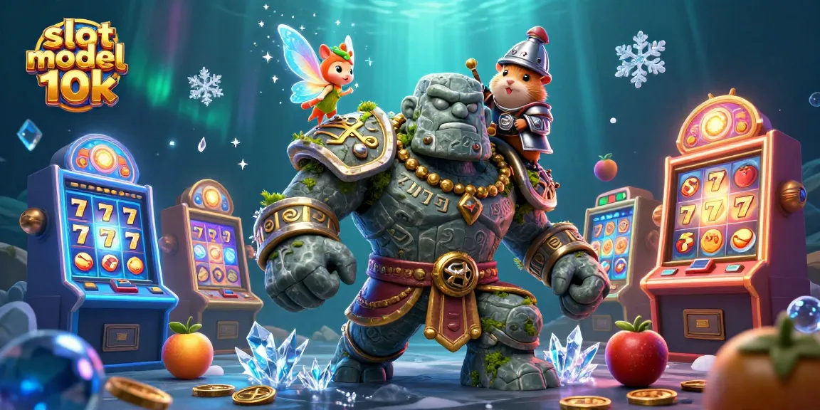 Play slot modal 10k with vibrant characters against a magical casino backdrop.