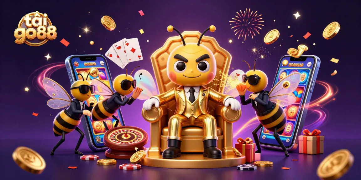Experience the excitement of tải go88 with this vibrant casino illustration featuring a themed 3D scene.