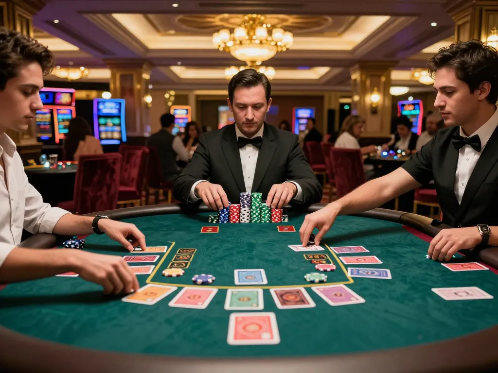 Experience high-stakes blackjack action at Fun88 com with players engaged and strategic bets placed