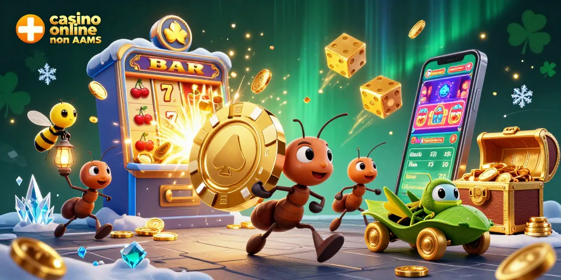 Gioca nei migliori casino online non AAMS con slot, jackpot e divertenti personaggi 3D.