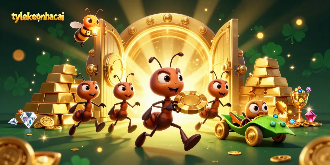 Engage in the thrilling world of tylekeonhacai with fiery heist ants, golden treasures, and cinematic action.