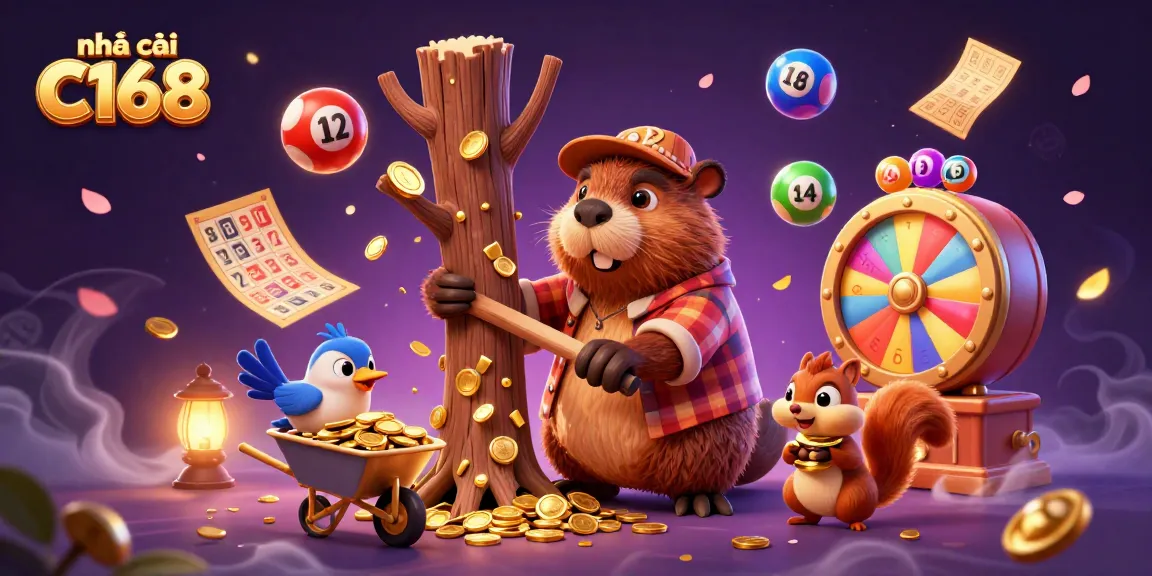 Engage with the thrilling world of nhà cái C168 through vibrant illustrations showcasing exciting casino elements.