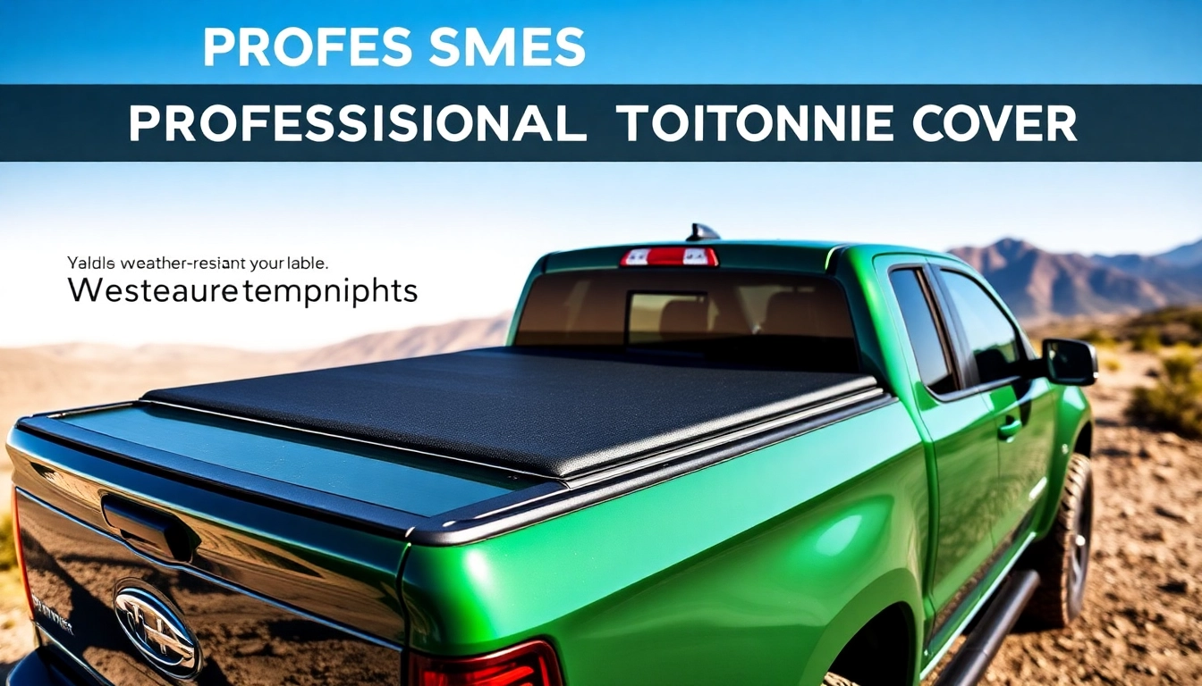 Explore a tonneau cover fitted on a rugged pickup truck, showcasing durability and quality.