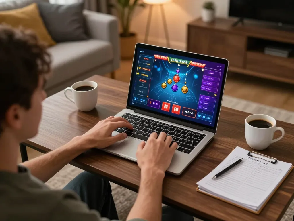 Engaging in online casino non aams gaming with personalized strategy in a cozy environment.