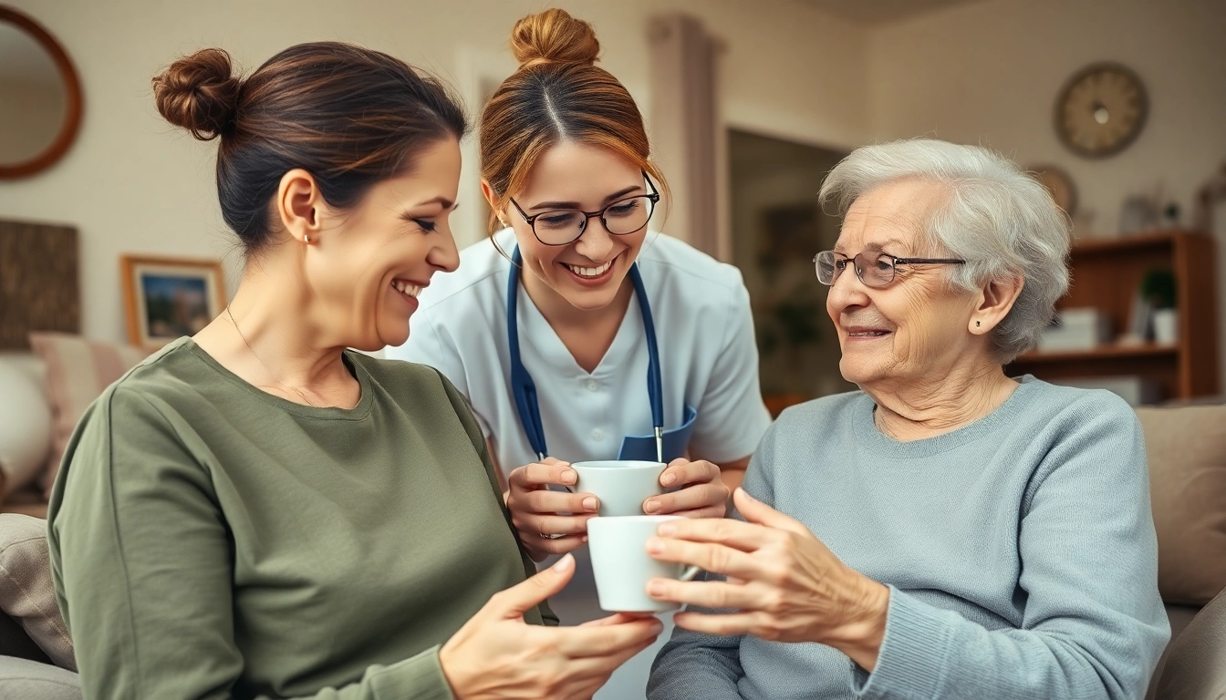 Caregiver provides compassionate support for elderly in home care near me.