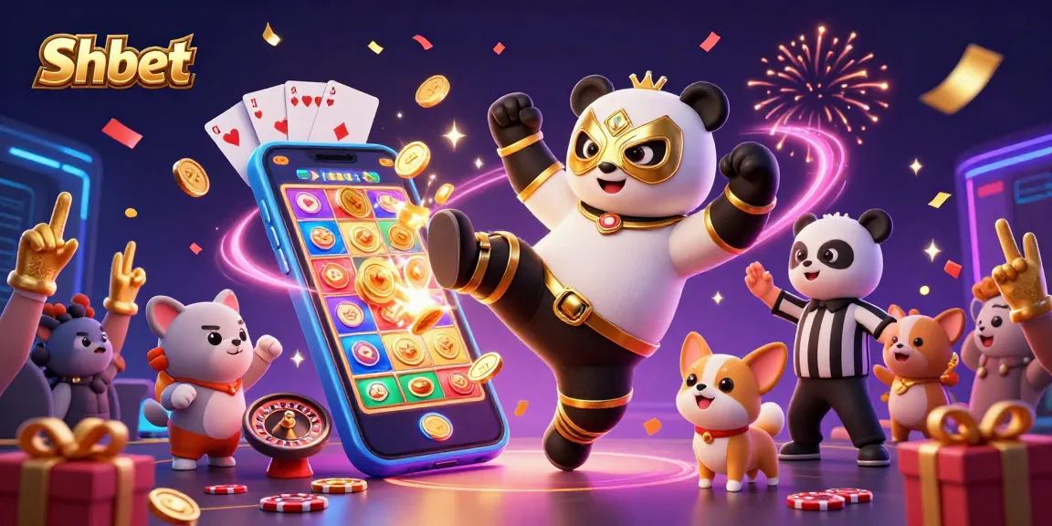 Shbet engages players in a vibrant 3D casino scene featuring excitement and dynamic gaming elements.