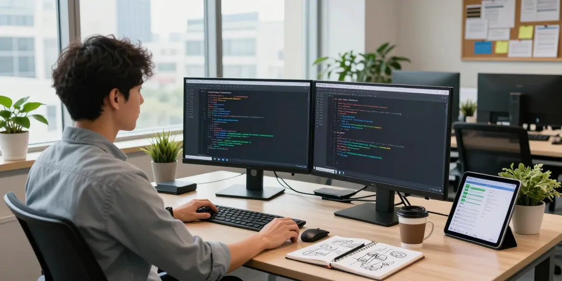 Developer utilizing the Open Claw personal AI assistant in a modern workspace.