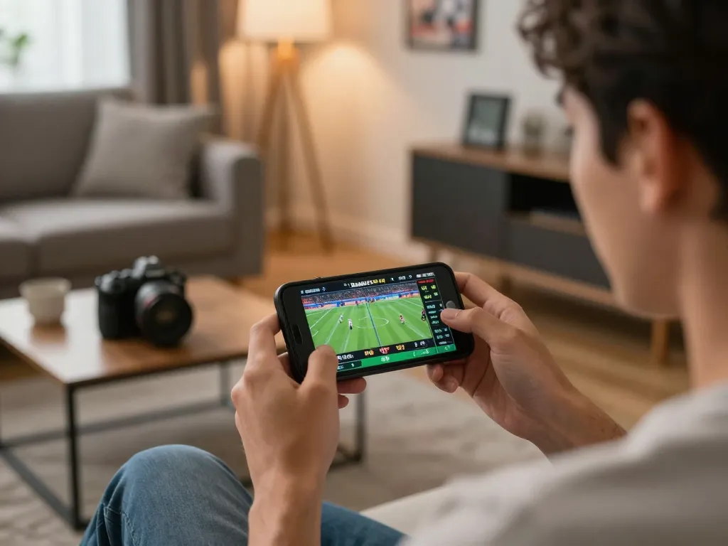 Experience live sports betting excitement at home with TT88 on smartphone.