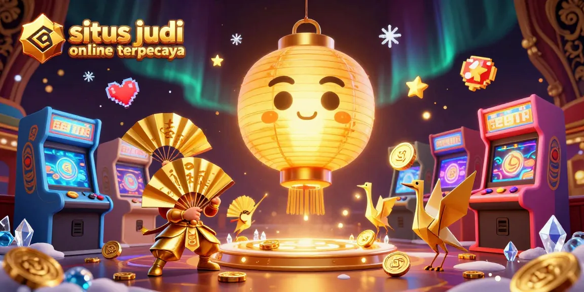 Permainan kasino menarik di situs judi online terpercaya dengan gambar berwarna emas, peluang jackpot bersinar
