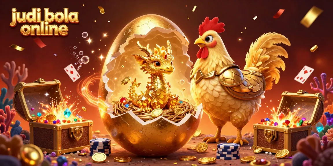 Experience judi bola online excitement with a golden dragon amid shimmering casino elements.