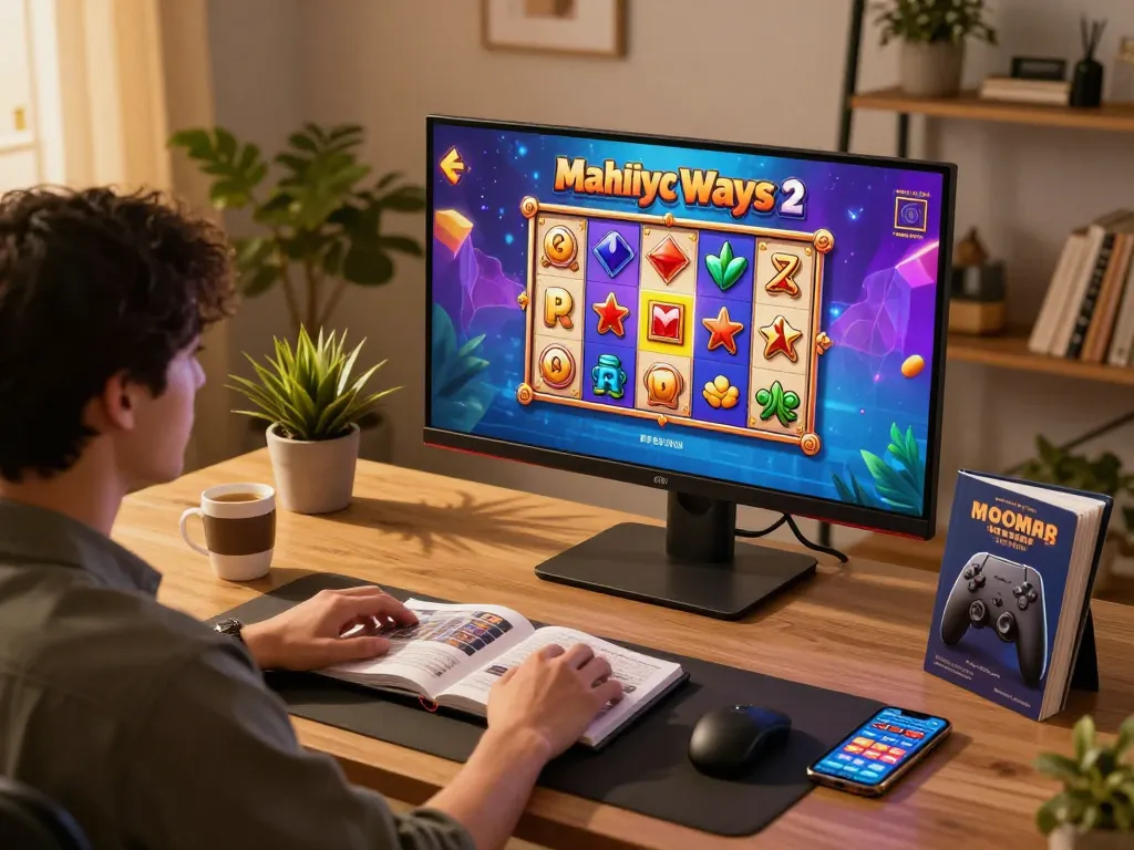 Player enjoying Mahjong Ways 2 on desktop, highlighting strategic online gaming.