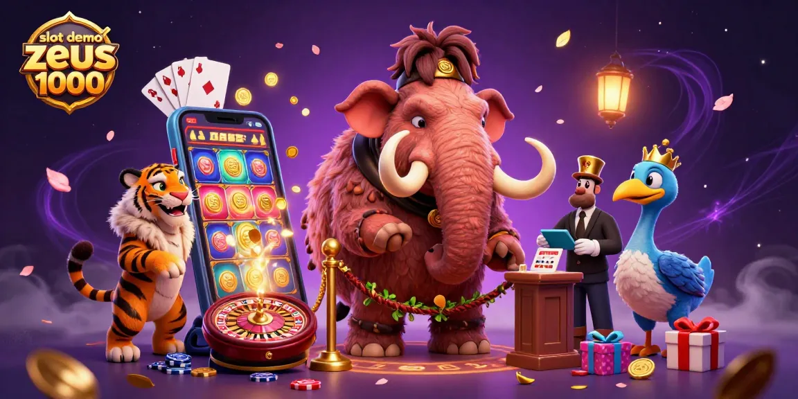 Experience the thrill of slot demo zeus 1000 with engaging characters and vibrant gaming elements.