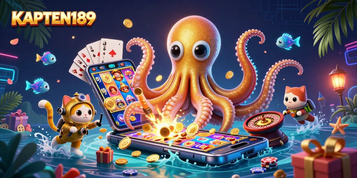 KAPTEN189 menawarkan pengalaman bermain slot online yang mengasyikkan dengan ilustrasi kasino 3D yang menawan.