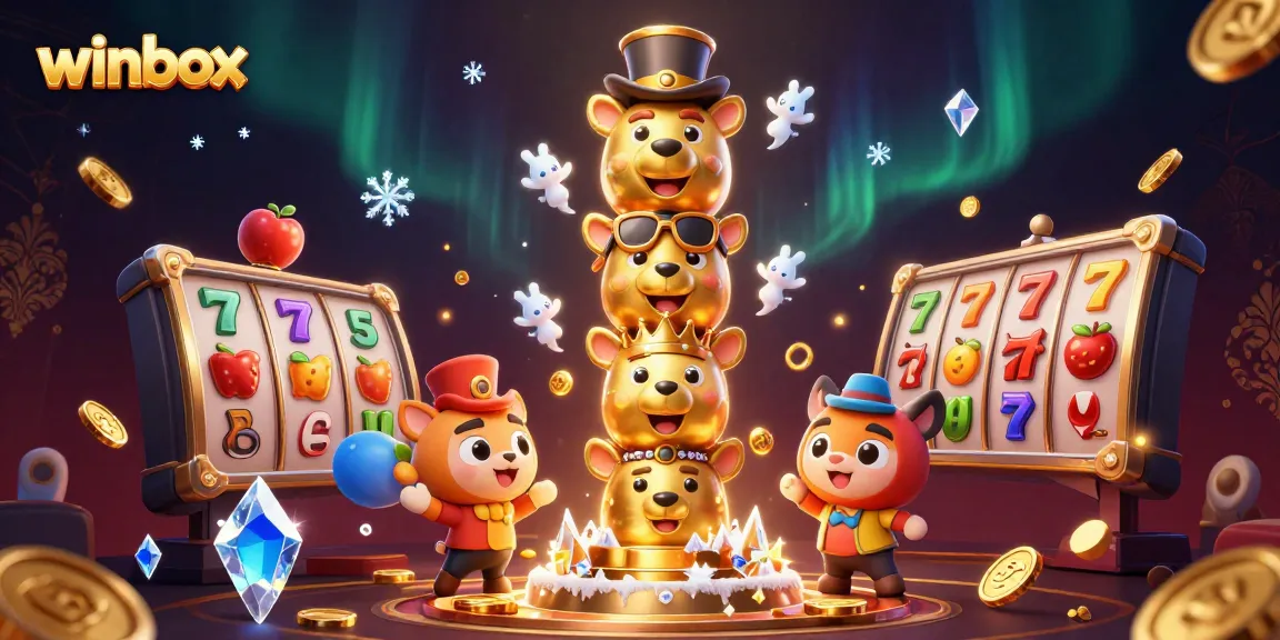 Experience the excitement of winbox with vibrant 3D casino elements and engaging imagery.