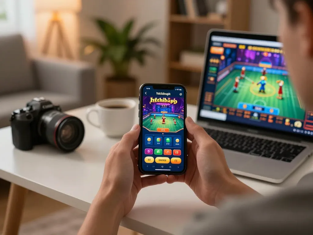 Engaging hands using the hitclubapk app for online gaming, capturing excitement and strategy.