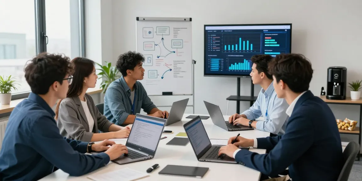Cyber Essentials quote discussion among cyber security consultants in modern office