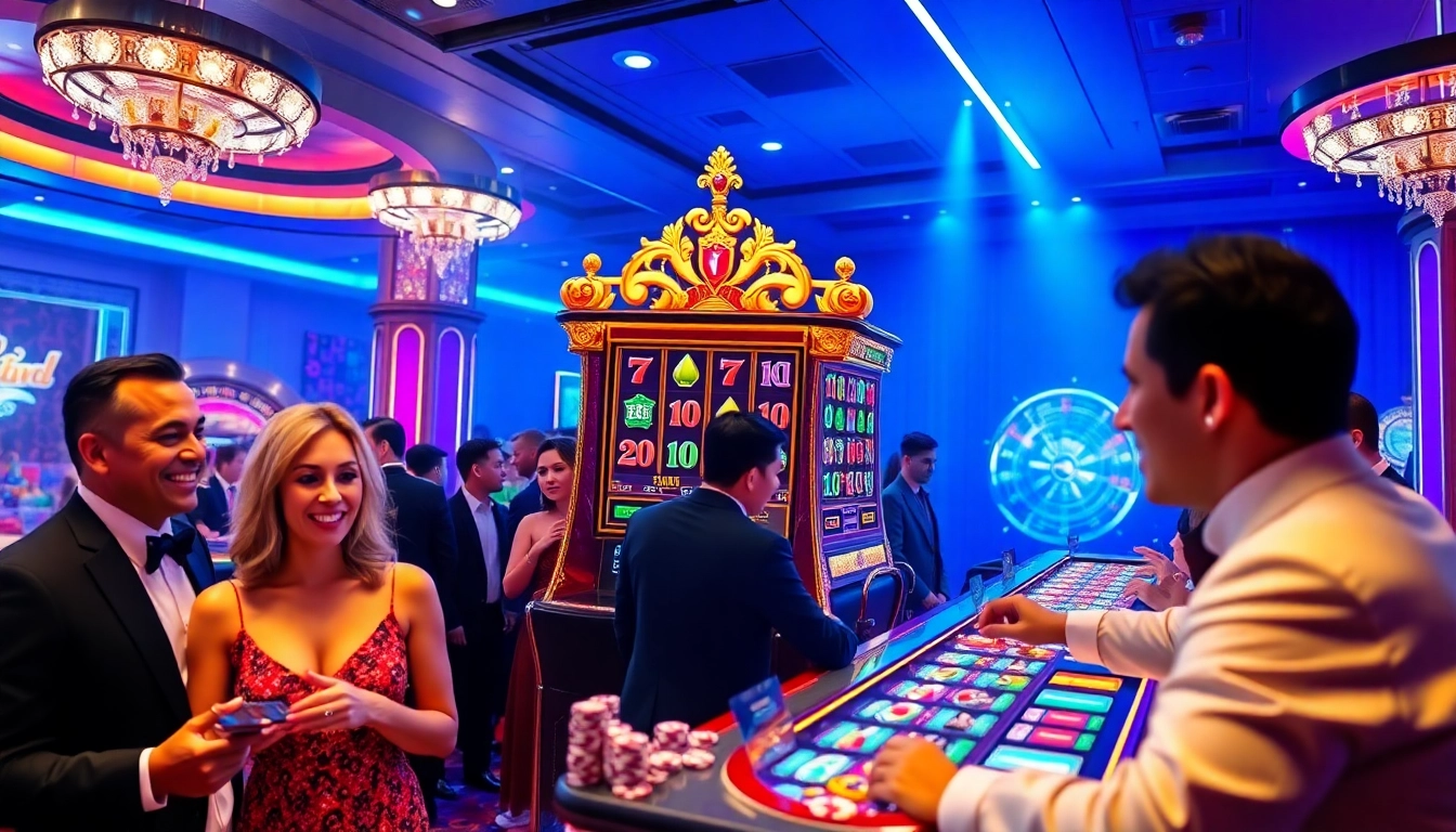Experience the thrill of slot pragmatic play in a vibrant casino setting filled with excitement and luxury.