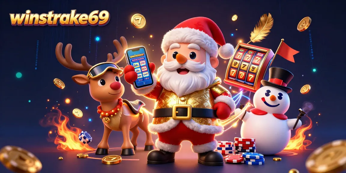 Engage in thrilling jackpots at winstrike69 with Santa and his playful casino pals.