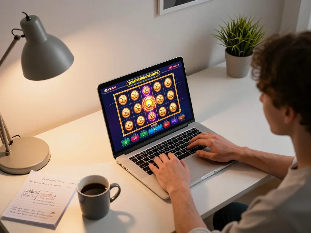 Person playing on casino esteri che accettano italiani app with engaging slot game interface