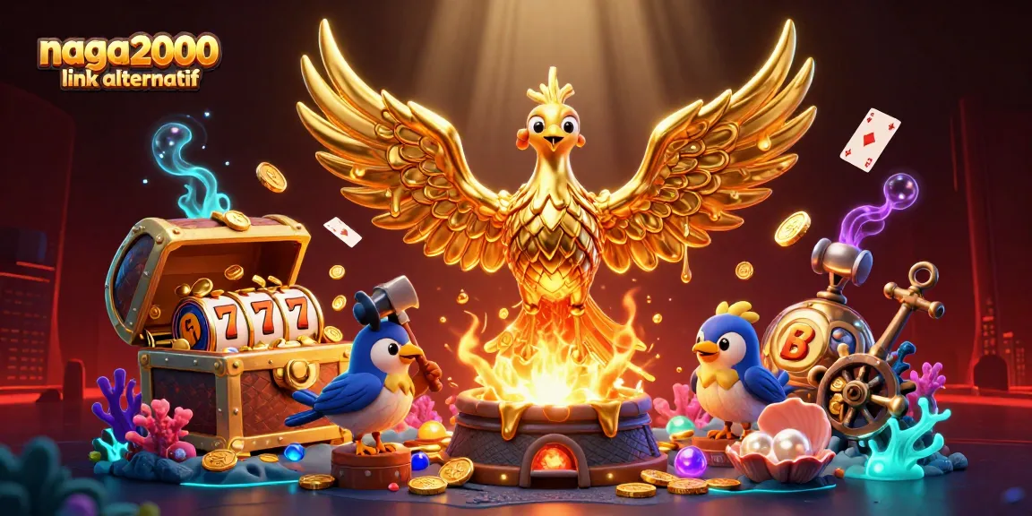 Mencoba keberuntungan dengan naga2000 link alternatif dan simbol slot di tengah gemerlap koin emas.