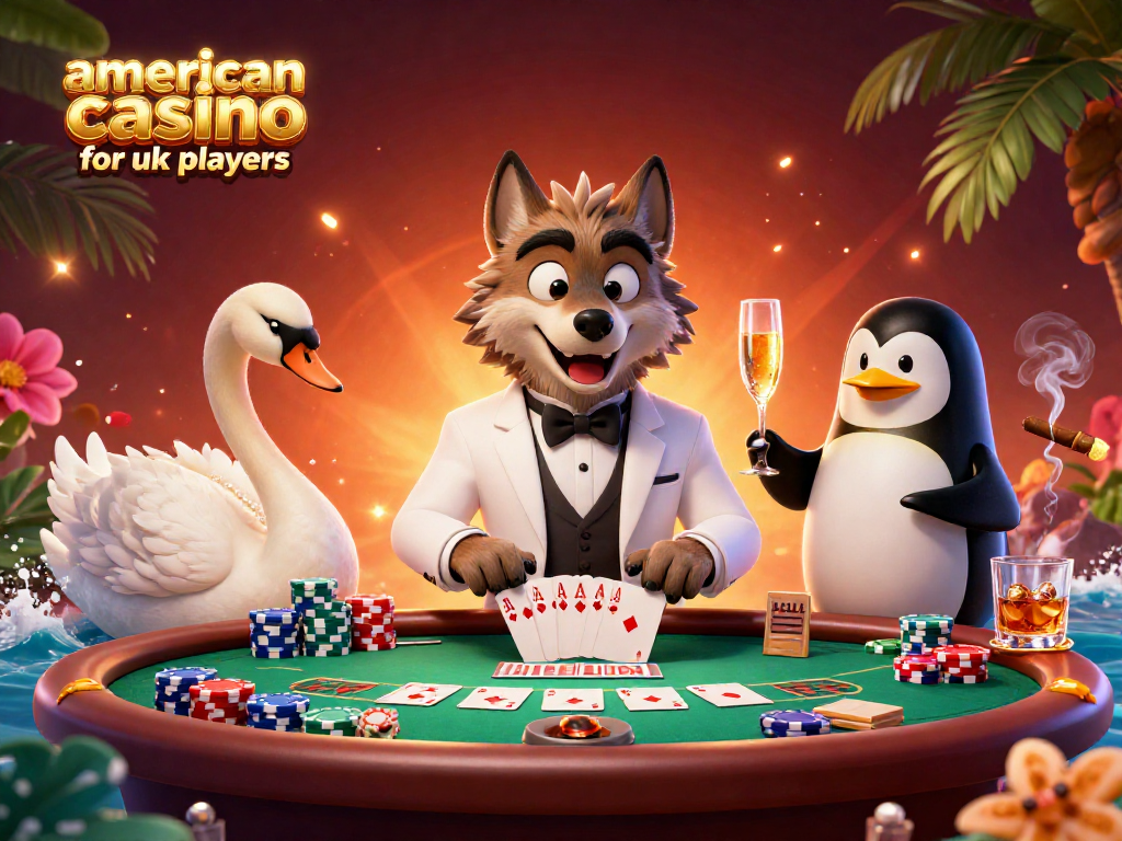 Experience vibrant gameplay at an american casino for uk players with a debonair wolf and more.