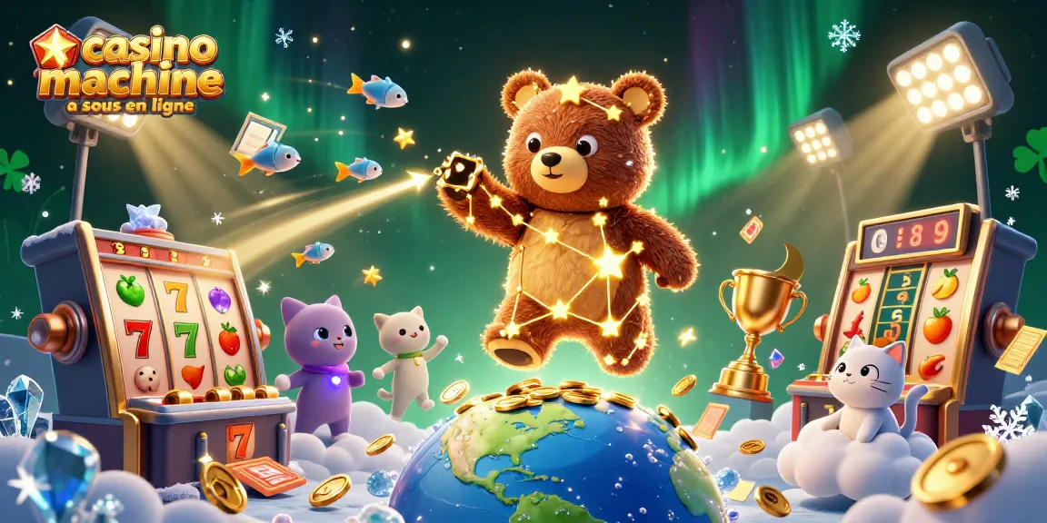 Jouez à des machines à sous en ligne captivantes avec casino machine a sous en ligne, sous un ciel étoilé.