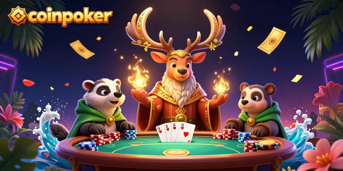 Jouez à CoinPoker avec des tables de poker animées et une ambiance festive à couper le souffle.