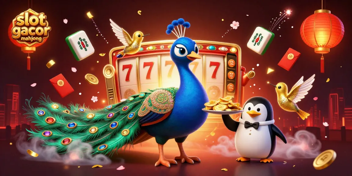 Experience the thrill of slot gacor mahjong with a vibrant and animated casino scene featuring delightful characters and elements.