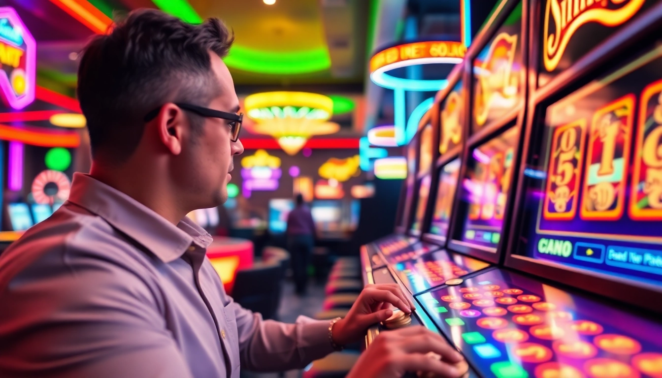 Erlebe den neuen casino bonus ohne einzahlung während du an einem Spielautomaten spielst.