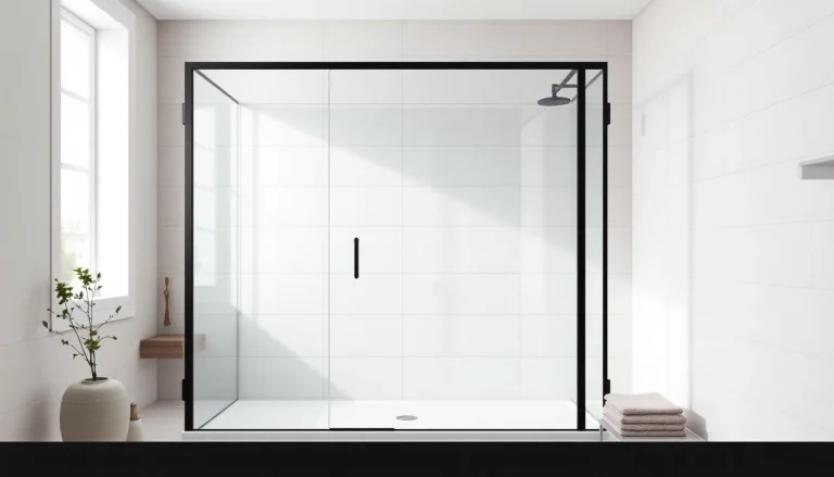 Installer une paroi de douche 150x200 moderne avec verre clair dans une salle de bain élégante.