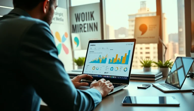 Engaging professional analyzing metrics related to the facebook smm panel for effective marketing.