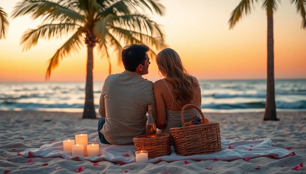 Enjoy romantic excursions in Cabo with a beach picnic at sunset featuring wine and candles.