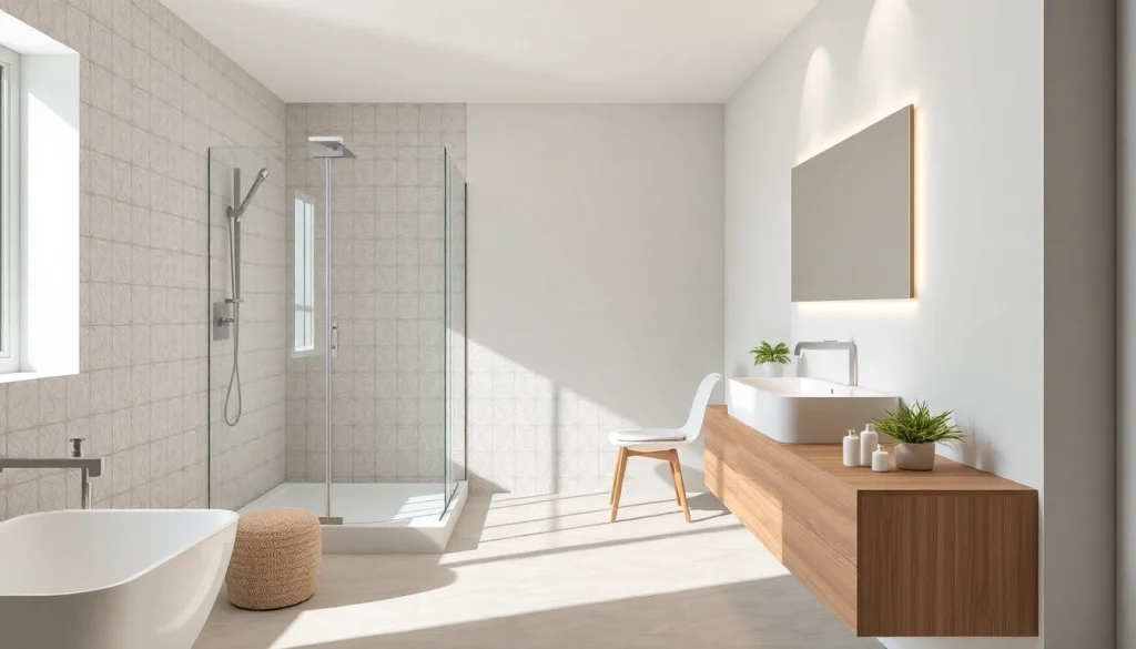 Erlebe ein modernes Badezimmerdesign von sonni sanitär GmbH mit eleganten Armaturen und einem stilvollen Glasduschabteil.