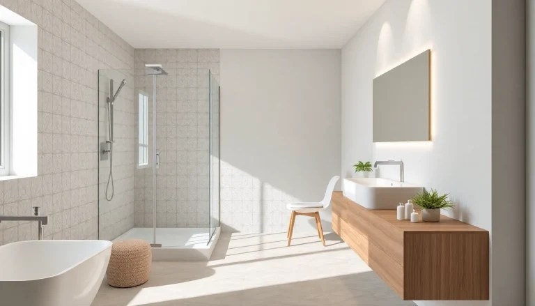 Erlebe ein modernes Badezimmerdesign von sonni sanitär GmbH mit eleganten Armaturen und einem stilvollen Glasduschabteil.