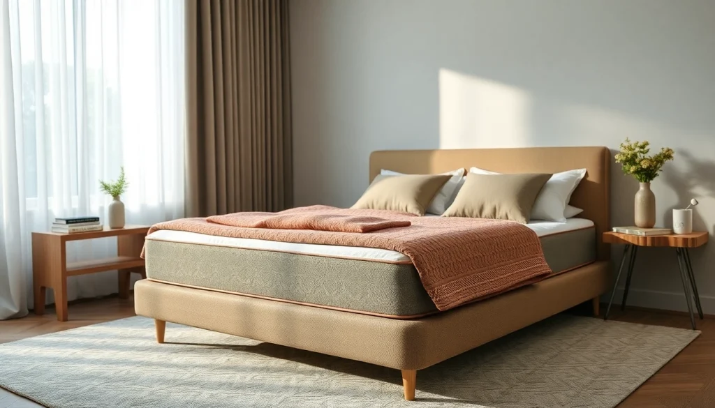 Coprimaterasso impermeabile di alta qualità posizionato su un letto elegante, con texture visibile.