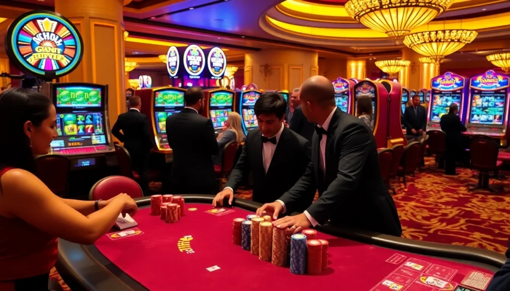 Engaging players at a luxurious casino poker table with NOHU90 branding.