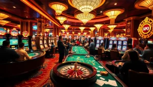 Experience thrilling action at raja toto88 with vibrant casino games and excited players.