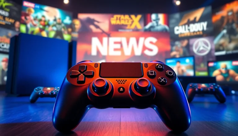 Catch up with the latest gaming news featured in a dynamic gaming montage.