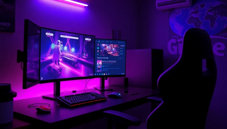 A captivating gaming scene showcasing a vibrant hentai game interface and immersive setup.