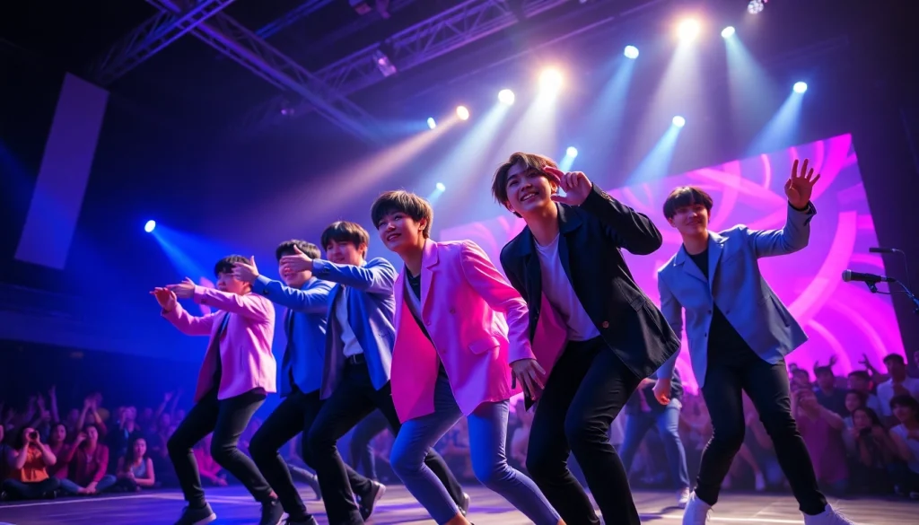 BTS news highlighting a vibrant performance capturing the group’s energy and dynamic choreography.