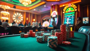 Experience the thrill of gaming at RR88 with vibrant casino tables and action-packed gameplay.