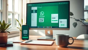 桌面端的 WhatsApp Web 界面，推动无缝消息传递与沟通